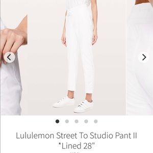 Lululemon street to studio pant